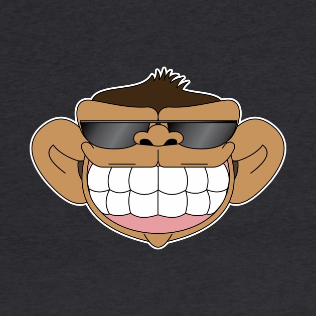 Monkey happy citizen sunglasses by Rafael Franklin